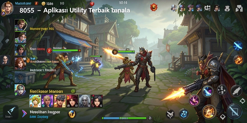 Screenshot antarmuka pengguna aplikasi utility 8055 yang intuitif dan praktis.