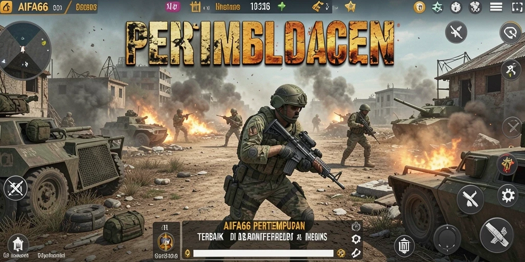 Tampilan menakjubkan dari gameplay Battle Royale AIFA66.