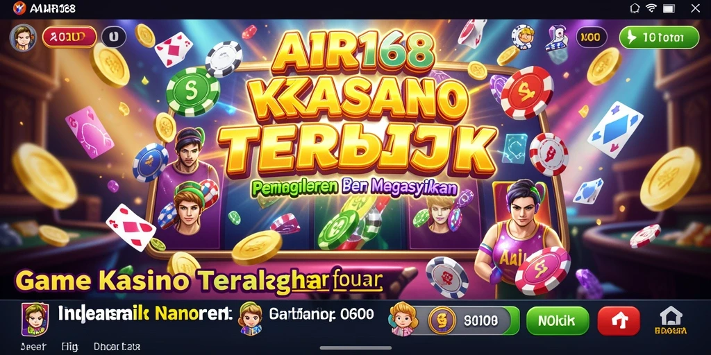 Screenshot AIR168 menampilkan gameplay Kasino yang mengasyikkan dan penuh warna.
