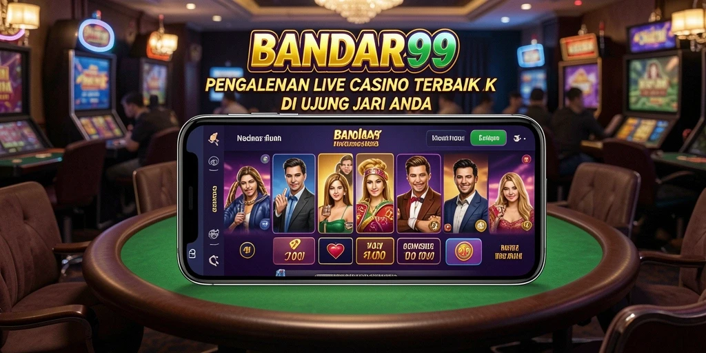 Gameplay Live Casino yang mendebarkan dan interaktif di BANDAR99.