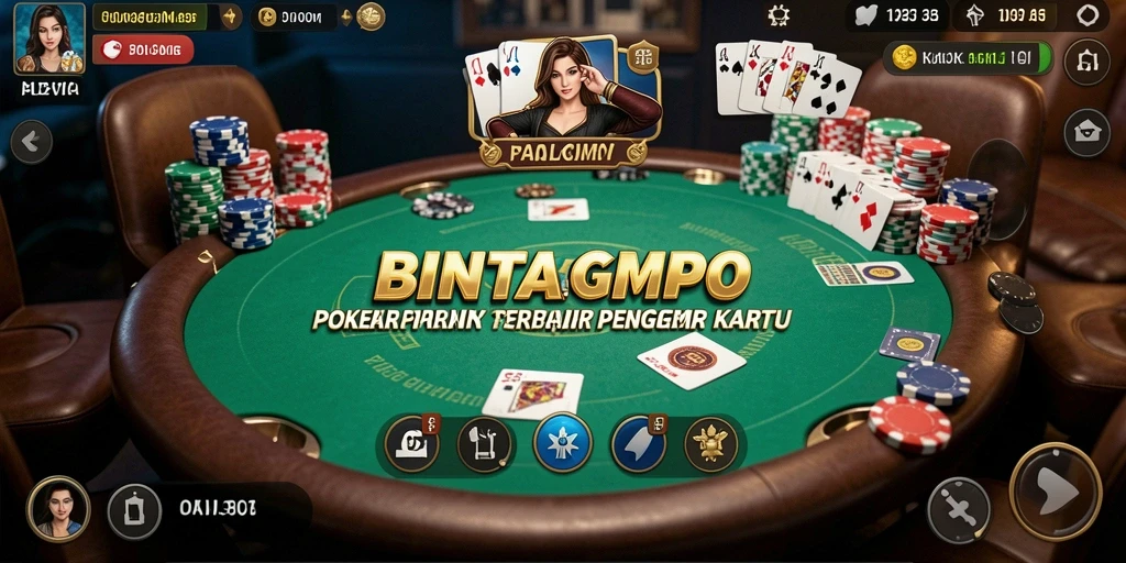 Tampilan seru gameplay BINTANGMPO yang menampilkan poker intens.