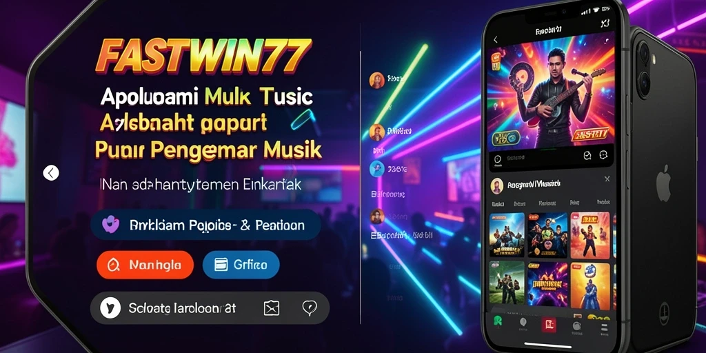 Screenshot utama FASTWIN77 menampilkan gameplay interaktif musik yang menarik.