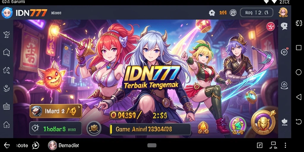 Screenshot IDN777 menampilkan aksi karakter anime yang mendebarkan dan grafis yang menawan.