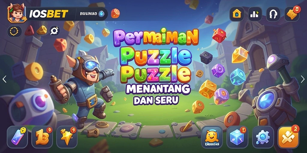 Tangkapan layar permainan menunjukkan aksi seru dalam menyelesaikan puzzle.