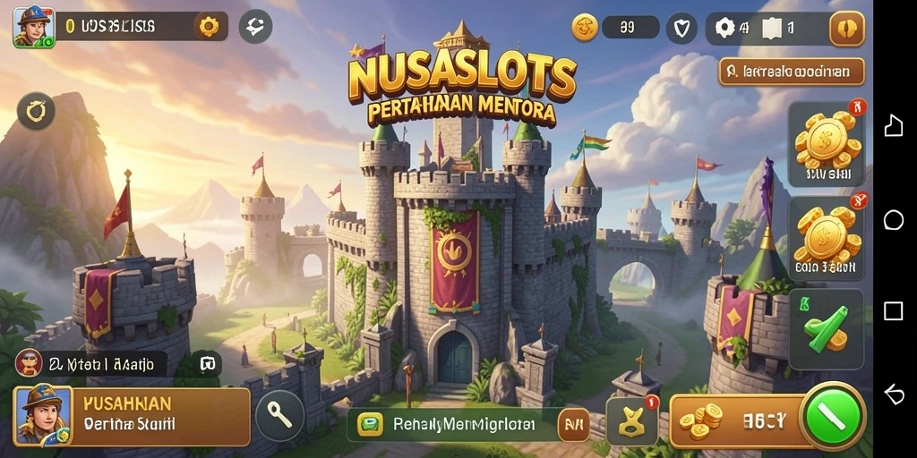 Tampilan gameplay NUSASLOTS yang seru di Tower Defense.