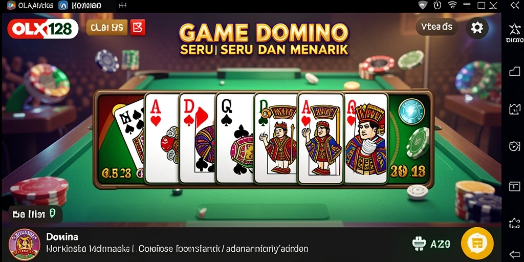 Tampilan gameplay seru dan mendebarkan dalam OLX128.