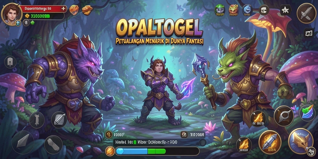 Screenshot gameplay menunjukkan aksi seru dan grafis menakjubkan dari OPALTOGEL.