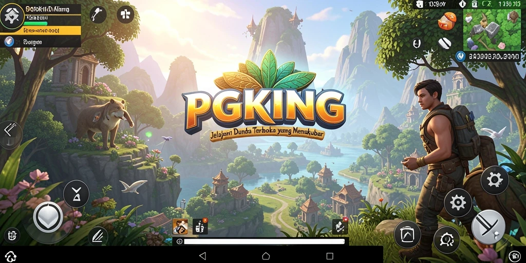 Screenshot PGKING menampilkan gameplay yang seru dalam dunia Open World.