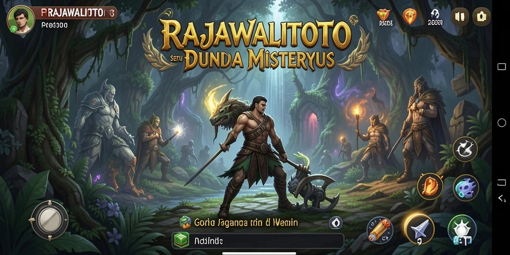 Screenshot gameplay RAJAWALITOTO dengan petualangan seru.