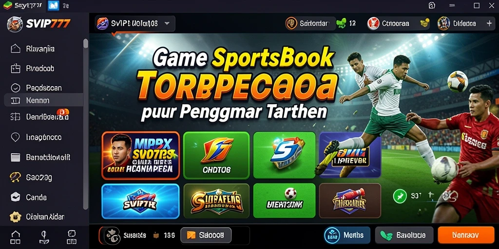 Tampilan menarik gameplay Sportsbook di SVIP777