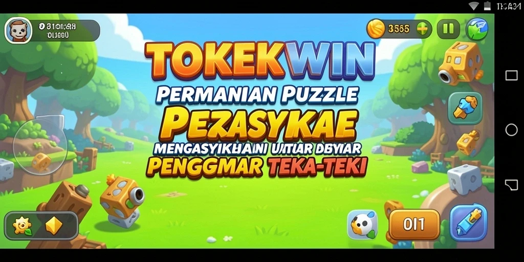 Screenshot gameplay TOKEKWIN yang menampilkan tantangan Puzzle.