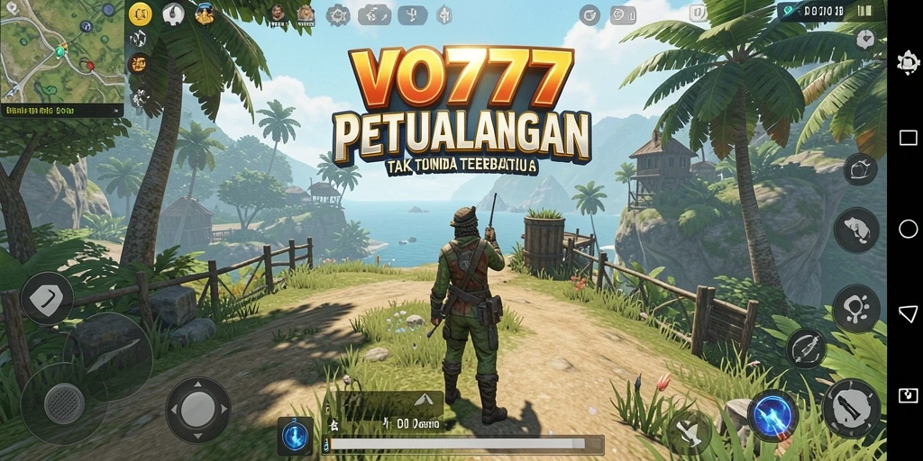 Screenshot gameplay menunjukkan petualangan mendebarkan di dunia terbuka.